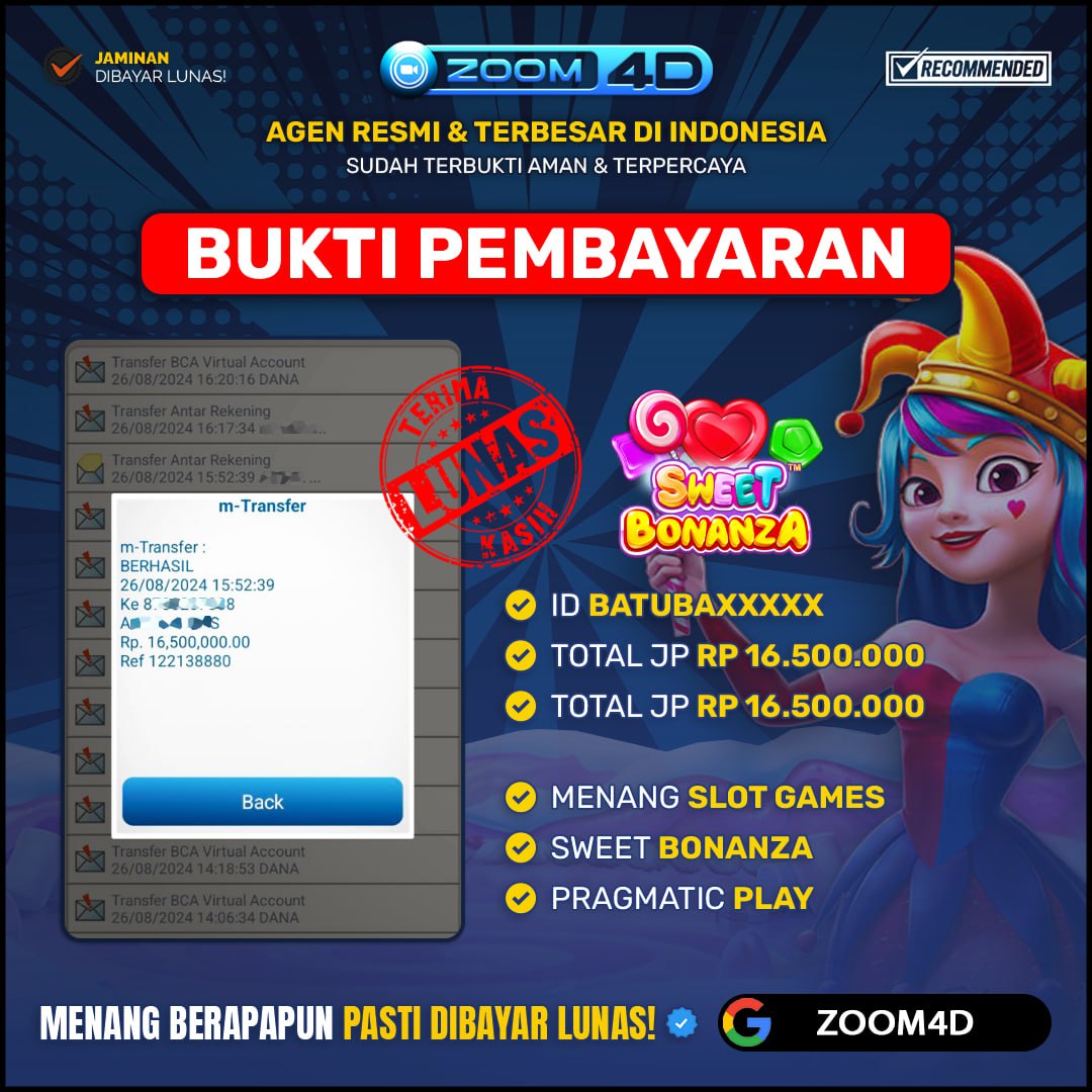 Selamat kepada user b*tuba*a1*8 yang telah berhasil melakukan penarikan sebesar Rp. 16.500.000.