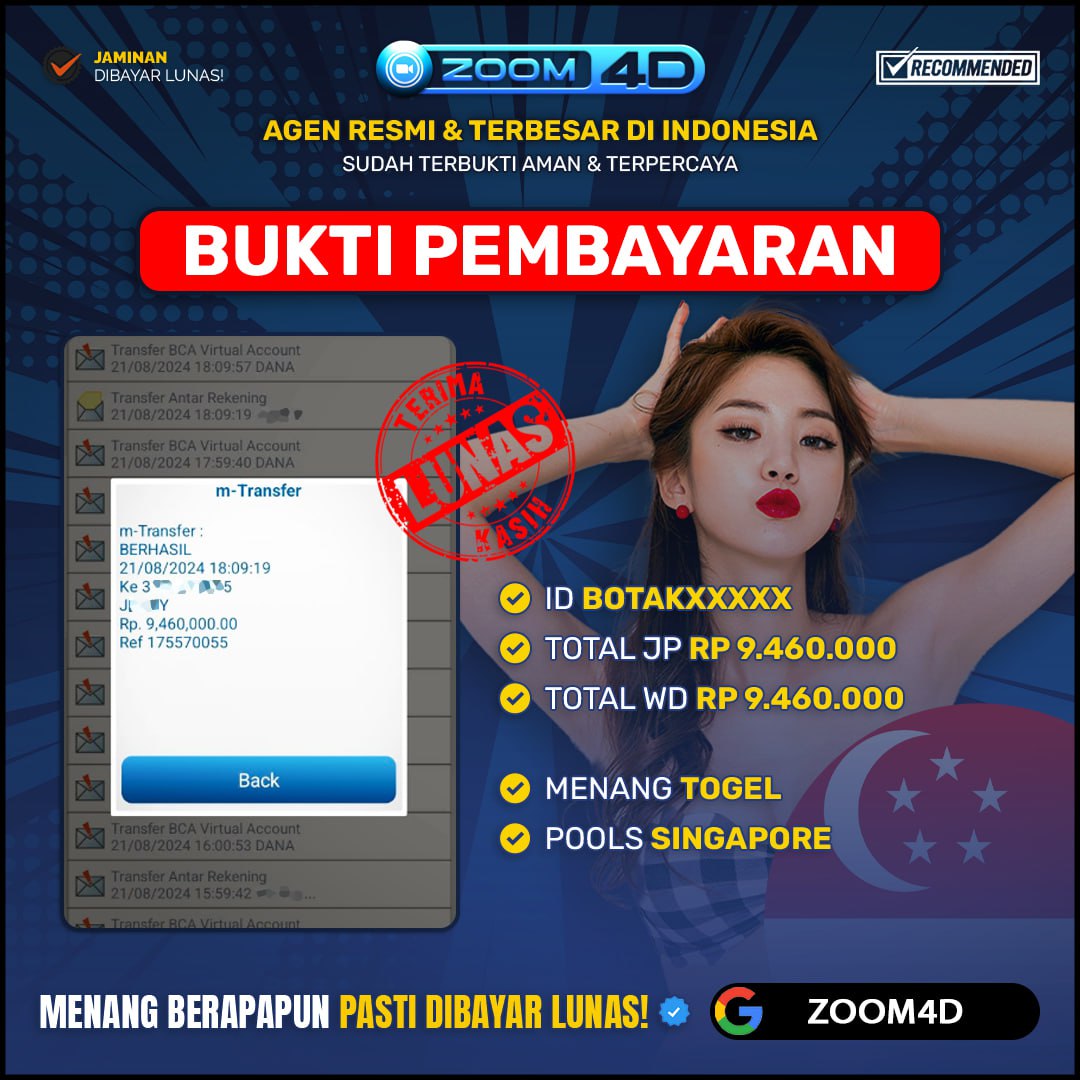 Selamat kepada user B*T*K69 yang telah berhasil melakukan penarikan sebesar Rp. 9.460.000.